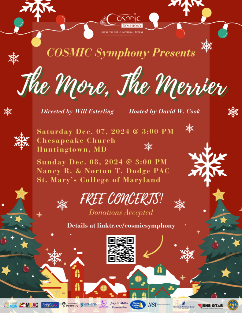 December 2024 COSMIC Concerts hosed by David W. Cook