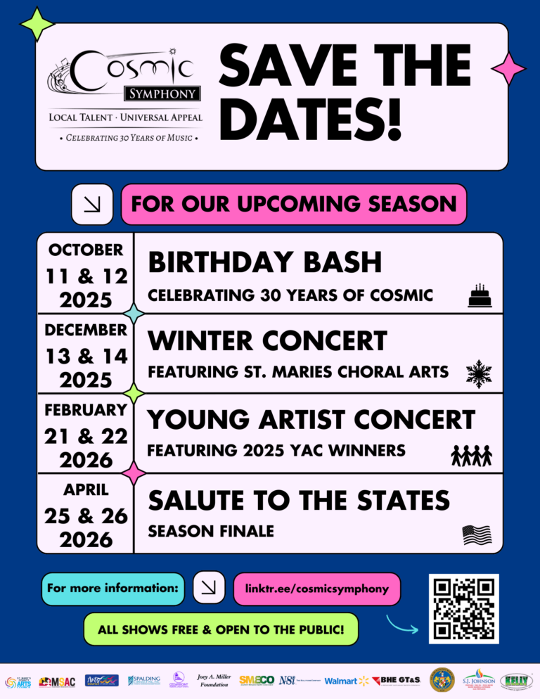 2025-26 COSMIC Concert Schedule