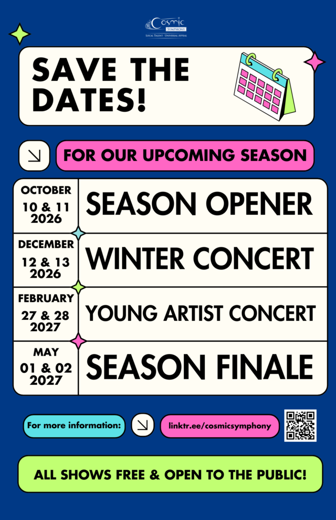2026-27 COSMIC Symphony Schedule