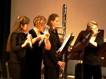 Laura Theofilit and the Flute Choir