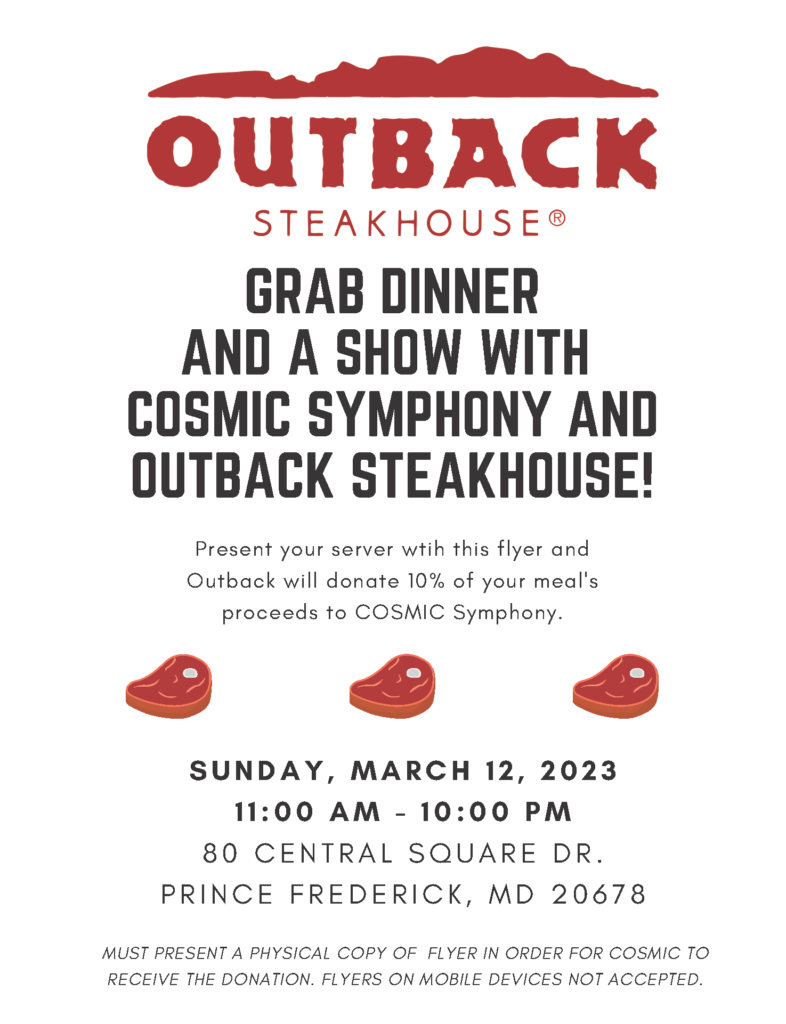 March 2023 Outback Steakhouse Fundraiser